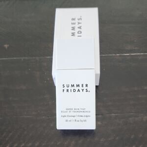 SUMMER FRIDAYS Sheer Skin Tint Shade 4.5 Medium Cool Peach Undertones Full Size